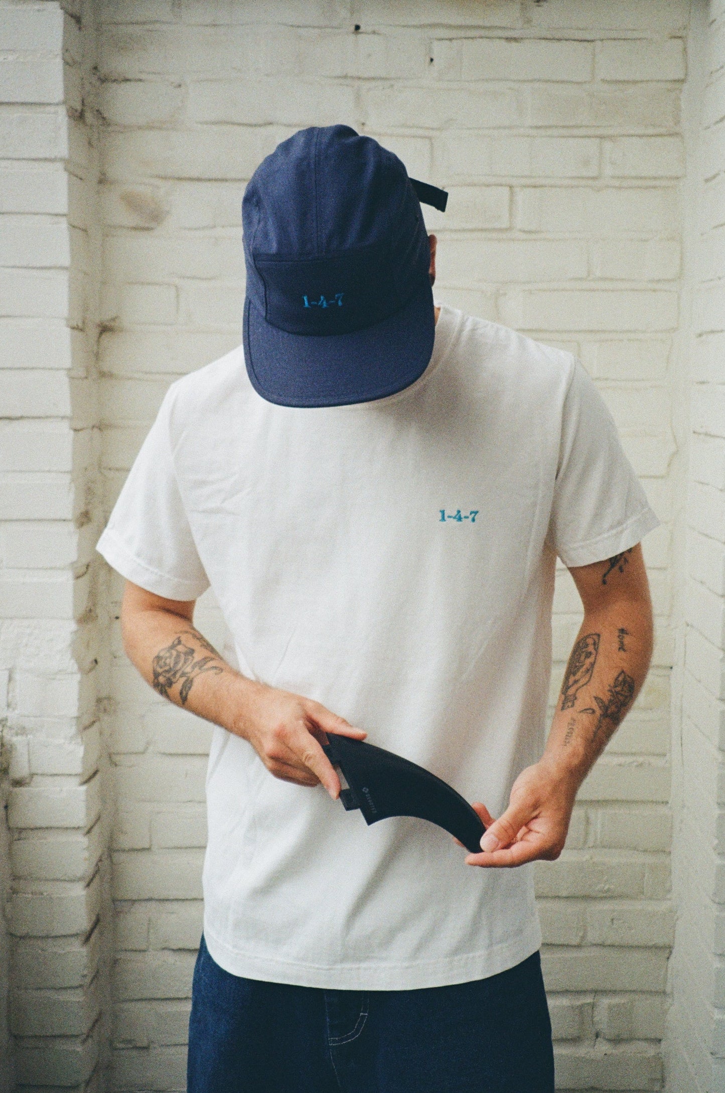 1-4-7 T-shirt oversized unisex embroidered Logo